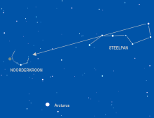 zoekkaart voor T Corona Borealis